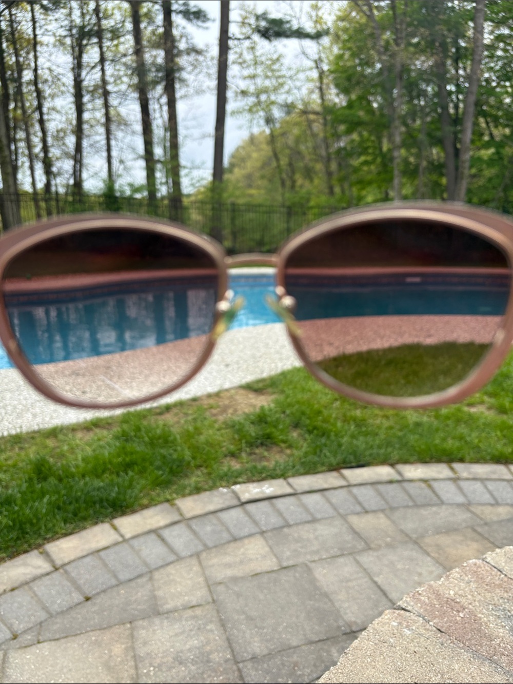 Isaac Mizrahi Gold-Tone Frame Sunglasses with Pink Gradient Lenses - Picture 3 of 5